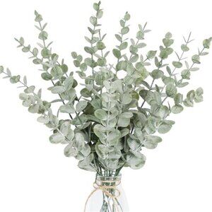 18pcs Eucalyptus Stems Artificial Eucalyptus Leaves Stems Artificial Fake